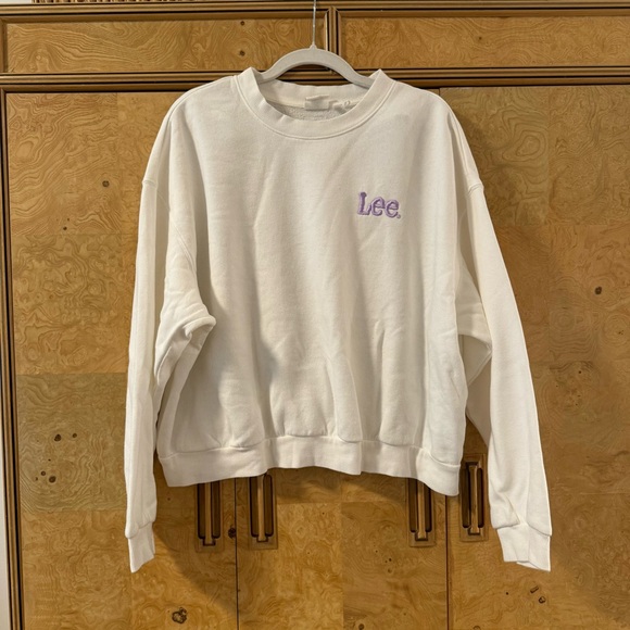 Lee Sweaters - Lee x H&M White Sweatshirt